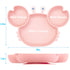 Silicone Suction Plate for Toddlers - Self Feeding Divided Dish and Bowl for Baby, Fits Most Highchair Trays, BPA Free