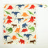 Medium Wet Dry Bag Baby Cloth Diaper Nappy Insert Bag Reusable Washable with Two Zippered Pockets Minky (Dinosaur)