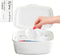 Moorfowl Baby Wipes Dispenser for Bathroom Flushable Wipes Holder White Plastic Organizer