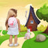 Ecore Fun 18 Inch Girl Doll Carrier Bag with Doll Clothes, Accessories, Dress, Backpack, Shoes, Sunglasses, Toy Lamb