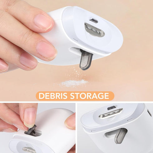 OWKAY Trimmer Electric Automatic Nail Clippers with Light Nail Cutter Manicure for Baby Care Scissor Pet Nail Clipper