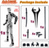3D Printed 5.54-Inch Multi-Jointed Action Figures Dummy13, Hand Painted Movable Toy with Accessories, Desk Decoration