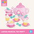 Battat Play Circle Singing Teapot – Toy Food Pretend Play Kitchen Set – 17 Pcs for 3 Years +