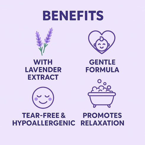 Generic 8.4 oz Natural-Baby Shampoo with Lavender, Tear-Free Gentle Formula for Infants & Toddlers, Soothing