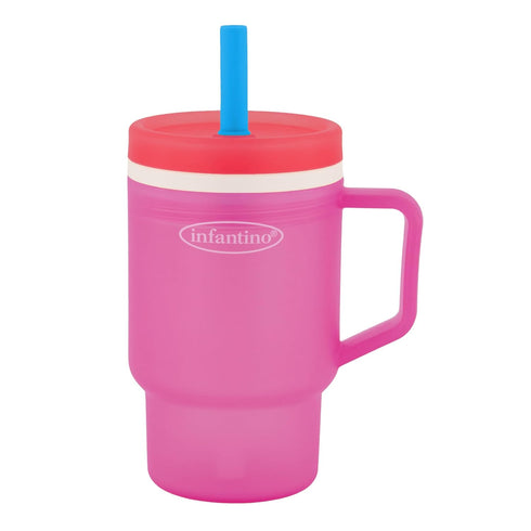 Infantino My 1st Tumbler, 10 Oz. Durable Plastic Sippy Cup with Straw
