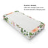 Jungle Safari Animals Changing Pad Cover with Tropical Leaves, Lion, Elephant, Zebra, Giraffe, Hippo, 32''x16''