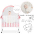 L RUNNZER Pack Pack (39.6" 27.6" 49.2" N Play Tent, Baby Mini Crib Tent to Keep Baby in, Crib Net for and Play, Mini