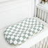 Nursing Pillow Cover and Baby Lounger Cover, Soft Comfortable Cover for Girls Boys, Green Checkerboard, Lounger not