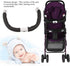 Summer Enjoyment Meiyya Baby Stroller Handle, Humane Design Bumper Bar Adjustable for Baby Carriage(Black)