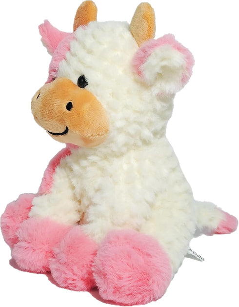 FAYUAKU 9" Cow Stuffed Animals Plush Doll Kids Boys Girls Animal