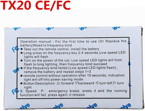 weelye RX74 24V Kids Powered Ride On Car Bluetooth Remote Control Kit for Children Electric Ride On Car Parts
