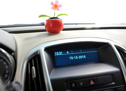 PowerTRC Dancing Flower | Solar Powered Desk, Window, or Car Decoration Gift Toy | Fun Swinging Flower, No Batteries