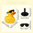 AOT 3pcs Unique Rubber Ducks - Middle Finger Duck Jeep Rubber Ducks with Sunglasses for Bathroom Decoration