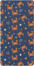 Jynexis Crabs Stars Blue Pattern Baby Crib Sheets, Cotton Fitted Crib Sheet, Soft