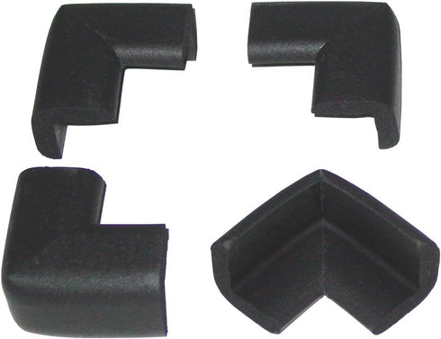 KidKusion Safety Corner Cushion, 4-Piece, Black, Child Proofing, Baby Proof Table Protector