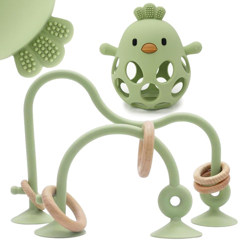 Baby High Chair Toys Teething Chew - Baby Suction Table Toys, Teething