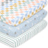 The Peanutshell 3 Pack and Play Mattress Sheets, Celestial Mini Crib Sheets