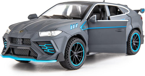 Compatible 1/32 Lambo Urus Model Car - Diecast Collectible Pull Back Toy with Light and Sound for Kids