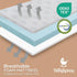 Pack 38" 26" Waterproof and Play Mattress Topper - x | Roll Up Style - Breathable Soft Memory Foam - Portable Playard