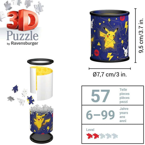 Ravensburger Pokemon 3D Jigsaw Puzzle for Kids Age 6+, 54 Pieces Pencil Pot - No Glue Required