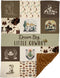 Western Baby Blanket, Cowboy Minky Blankets for Boys Girls, Nursery Room Decor,