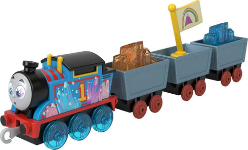 Thomas & Friends Diecast Toy Train - Crystal Cargo Adventure Thomas Engine with Cargo Cars for Kids 3+ Years