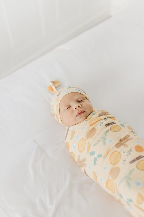 Copper Pearl Premium Knit Baby Swaddle Blanket - Cider, Large Size