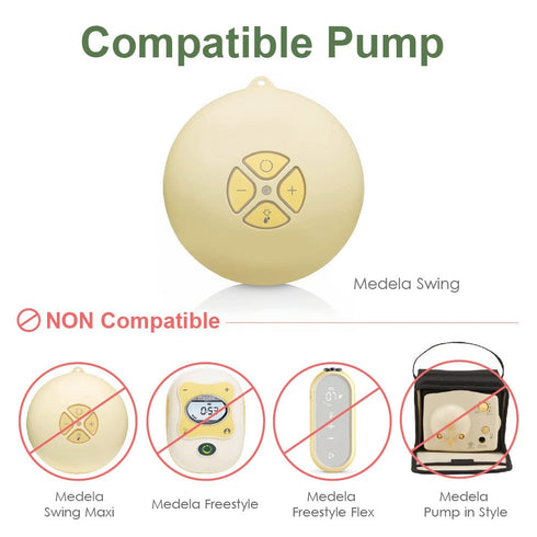Swing Tubing and Breast Pump Kit for Medela Swing Breastpump - Includes 1 Medium Breastshield, Valve, Membrane, Tubing