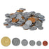 hand2mind Set, Set, (Set 768) Fake Money Coin Classroom Detailed Fake Coins, Prop Money, Toy Money, Play Money