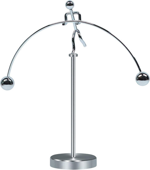 Steel Balance Toy, Kinetic Art Balancing Tumbler Toy for Home Office Decor Desk Toy PH08