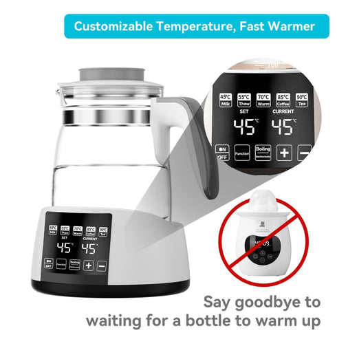 Baby Bottle Warmer,Electric Kettle Water Warmer,Temperature Control Kettle,Formula Water Warmer Temperature Control