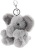 Apricot Lamb Cute Toys Plush Gray Elephant Stuffed Animal Keychain for Kids Bag, Purse, Backpack, Handbag (6 Inches)
