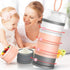 Kaptin Free,4 Formula Dispenser,Non-Spill Portable Stackable Baby Milk Powder Dispenser,Snack Storage Container,BPA