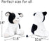 Calf Cow Stuffed Animals Plush Toys for Kids, Black and White Holstein Friesian Cow, 14 inches Birthday Gift