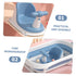 Bathtub Seat with Backrest Support for Bathing Non-Slip Shower Chair for Newborns and Easy to Maintain Light Blue Bath