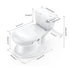 MilleLoom 2-in-1 Toddler Potty Training Toilet, Baby Potty Training Toilet with Real Feel Flush & Wipes Storage