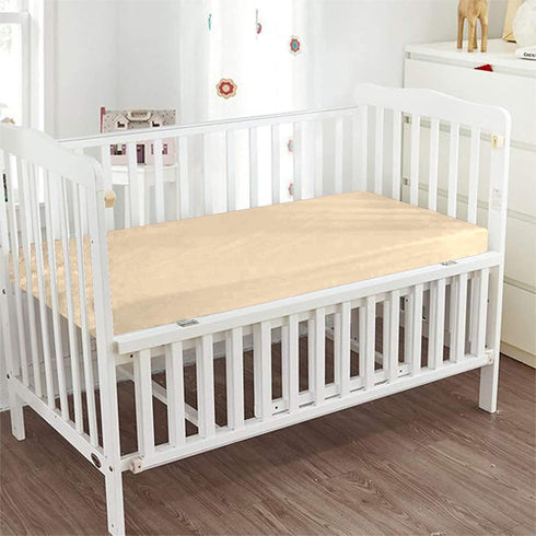 Epic Cotton Fitted Crib Sheet, Solid Color, 100% Egyptian Cotton Crib Sheet for 24x38