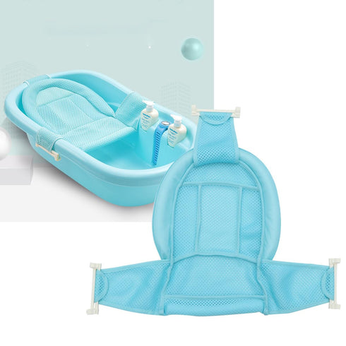 Comfortable Adjustable Bath Seat - Blue with Random Button Colors