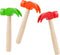 Fowecelt 3 Pack Educational Wooden Hammer Toys, Simulation Hammers for Kids Birthday Party Games Supplies