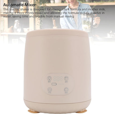 generic 4 50 75mm Electric Baby Formula Mixer Low Noise Automatic Infant Bottle Shaker Mixing Modes Compatible