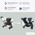 SASHA'S Rain and Wind Cover for Both Baby Trend Sit N Stand Ultra Stroller & Baby Trend Sit N Stand Double