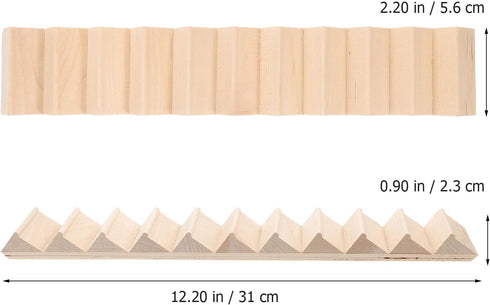 Artibetter Mini Staircase Wooden 1/12 DIY Stairway Accessory Model - Without Armrest for Mini House Scene