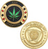 SW Poker Card-Guard Coin Collectibles - Golden Coin Chip Protector with Plastic Case, Great Gift for Collectors