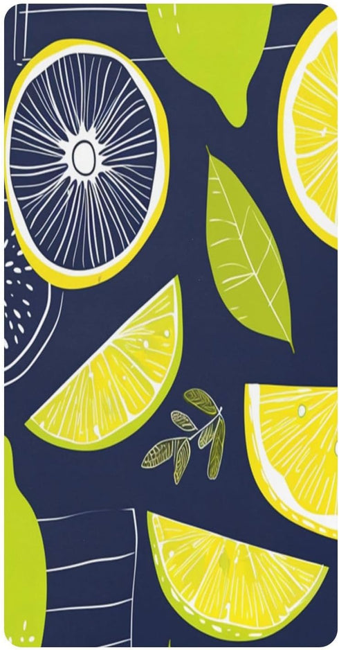 Bseiialft Yellow Lemons Fruits Crib Sheets for Boys Girls Soft and Breathable Cotton