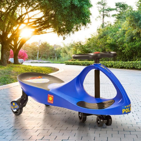 Wiggle Car Police Ride on Toy: For Ages 3 Years and Up, No Batteries, Gears, or Pedals, Just Twist and Go