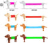 Dog Pop Tubes - Fidget Toys for Kids, Sensory Tubes, Animal Pop Tubes, Small Toys for Kids 5-7