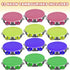 Set 12, 4 ArtCreativity Neon Tambourines for Kids, of Percussion Musical Instruments for Boys and Girls, Durable