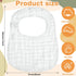 30 Pack 6 Reginary White Muslin Bibs Bulk for Boy Girl Muslin Baby Bibs Adjustable Layers Cotton Bandana Soft Absorbent