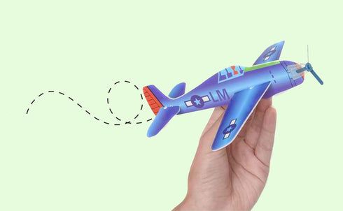 Big Mo's Toys 24 Pack 8 Inch Glider Planes - Birthday Party Favor Plane, Great Prize, Handout Glider
