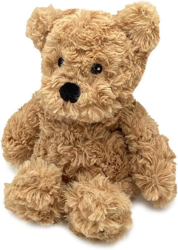 Warmies Junior Brown Curly Bear Heatable and Coolable Weighted Stuffed Animal Plush